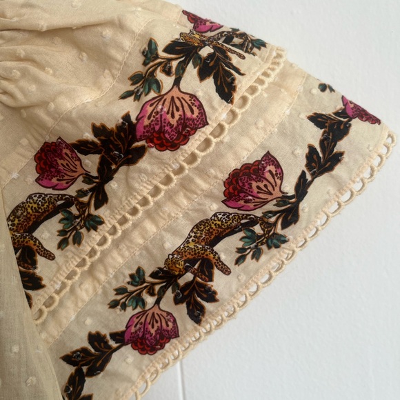 FARM Rio Beige Floral Embroidered Blouse - Picture 2 of 5